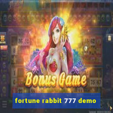 fortune rabbit 777 demo